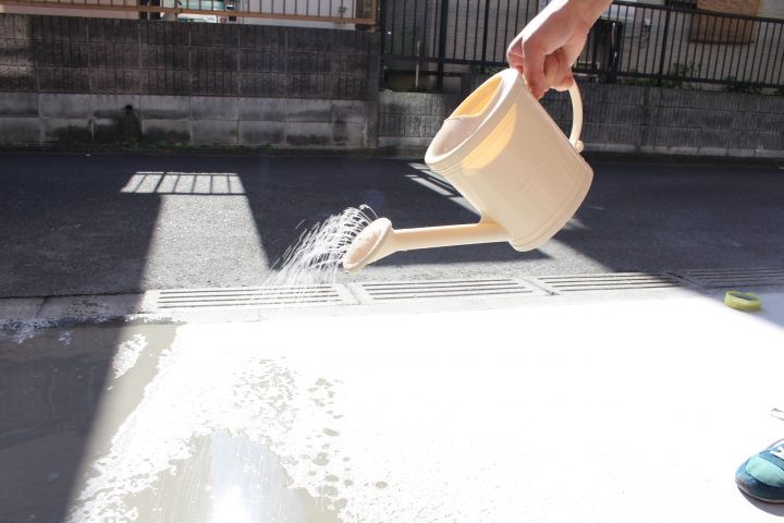 駐車場 駐輪場 コンクリートライン引き工事ならフロアエージェントまで