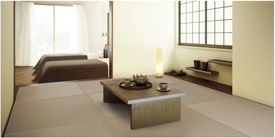 ダイケン 琉球畳6枚 灰桜 置き畳ダイケン和紙表 清流 灰桜色サイズ