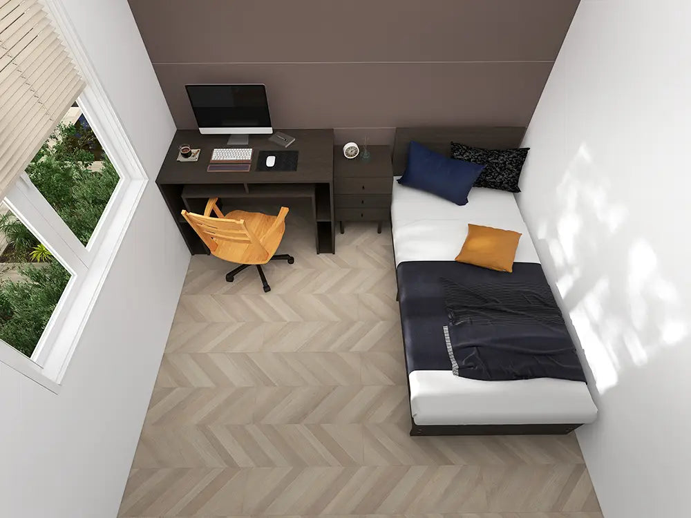 4畳半の子供部屋① 兄に続き、小３娘にも個室を。ベッド、机、本棚、タンス 狭いスペースにあらゆる家具をどう置く？～「ロフトベッド」という手段 -働く母。両立メモ