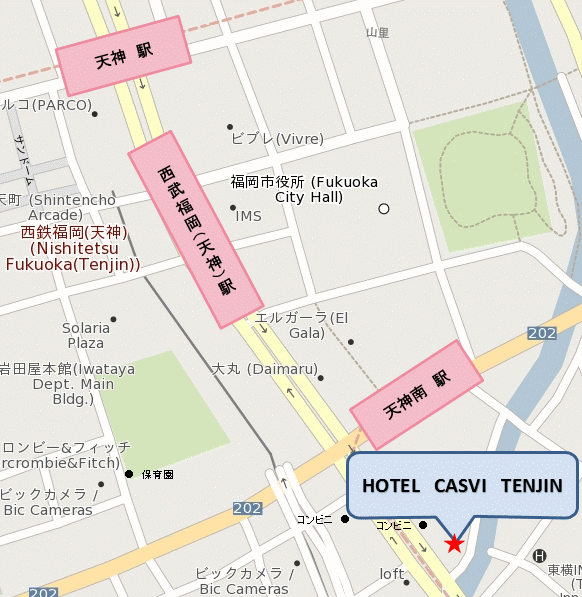 HOTEL CASVI TENJIN ホテル