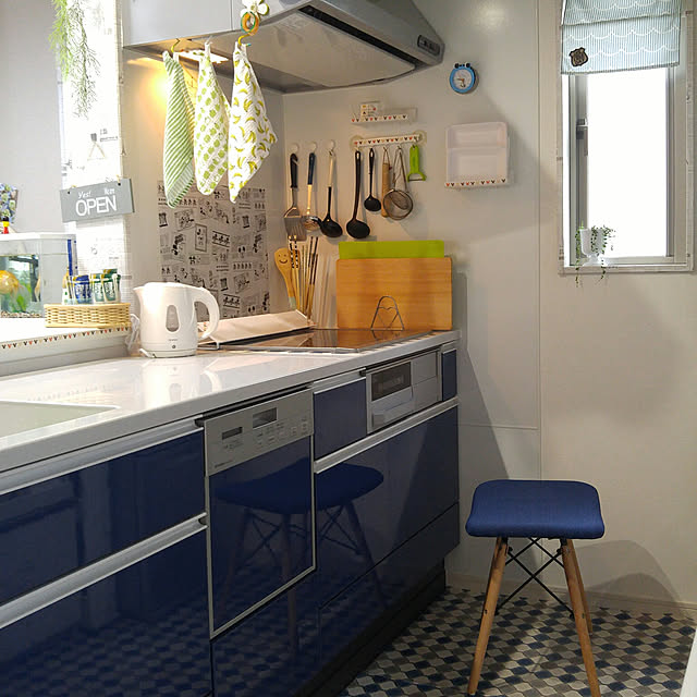 ブルーグリーンキッチンキャビネットモダンスタイル OBK23-L10OPPOLIA