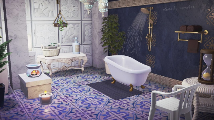 あつ森ハピパラ20モロッコ風インテリア🇲🇦シャウエンに行きたい！💙 ハッピーホームパラダイス