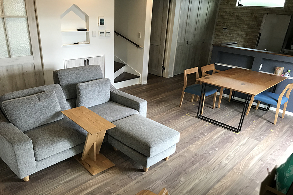 ソファ収納付き！カフェスタイルのこたつ＆ソファリビングダイニングセット 4点セット テーブル+2Pソファ1脚+1Pソファ1脚+コーナーソファ1脚W105Sugure Interior送料無料・業界最安値