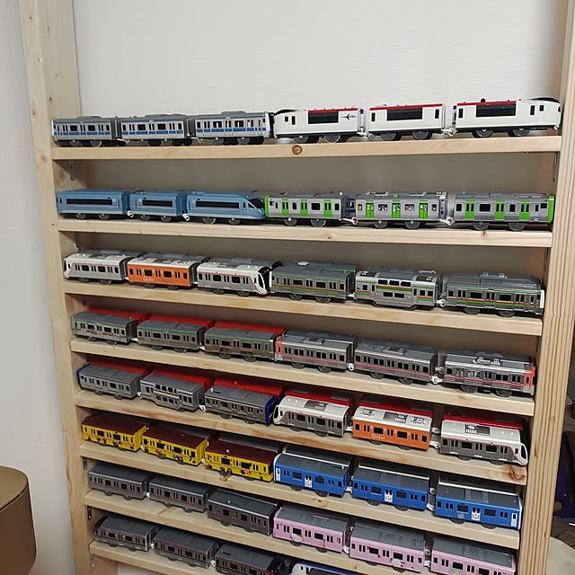 プラレール 車両、保管BOX まとめセット プラレール車両基地部品でレイアウトを巨大 ビック に