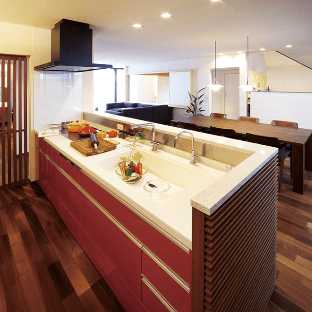 カウンターキッチンのおしゃれなインテリアコーディネート・レイアウトの実例RoomClip ルームクリップ