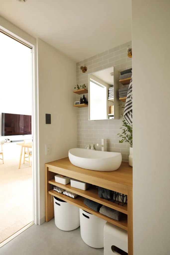 狭い洗面所をリフォームした成功事例12選1～2畳の空間を広く見せるコツ地元入間市のリフォーム会社ハウスリンクにご相談下さい