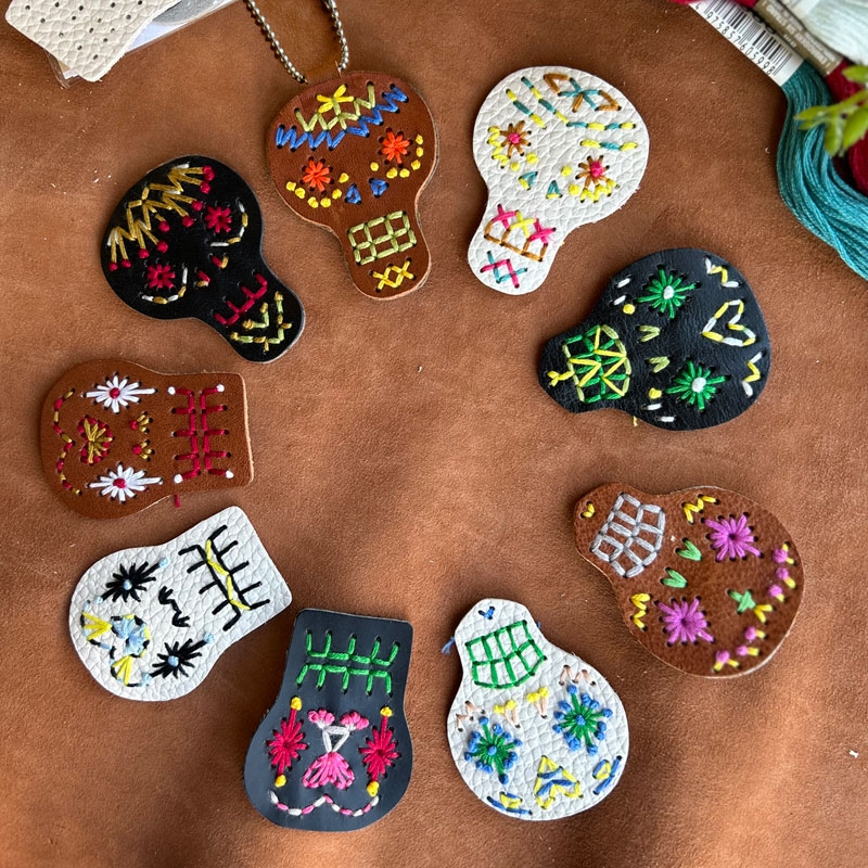 革ハギレのコースターの作り方その他その他 アトリエハンドメイドレシピ 作り方 と手作り情報サイト