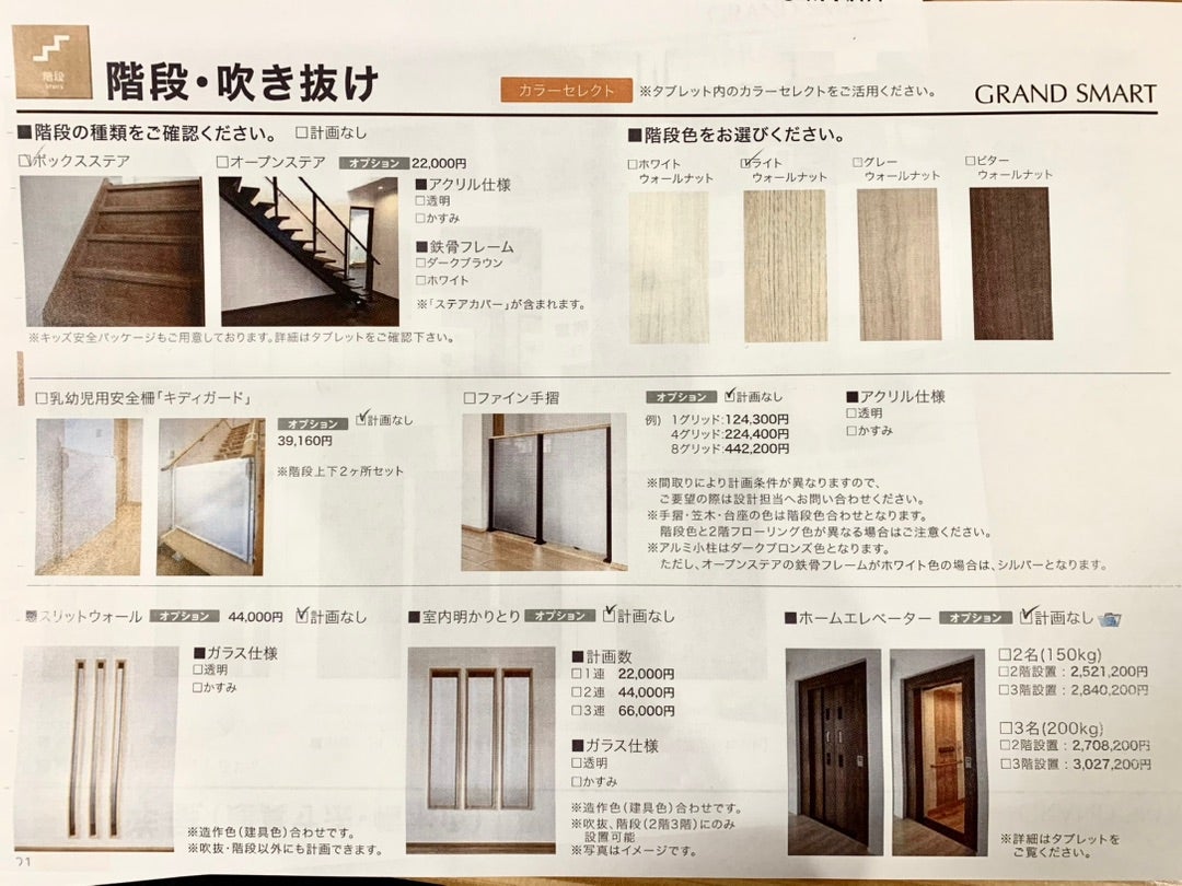 一条工務店 i-smart 間取り図 2F共働き夫婦のめも