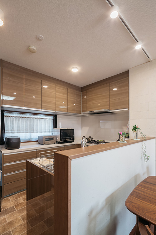 L字型 キッチンカウンター 収納ラック I型キッチンをおしゃれ&上手に使う