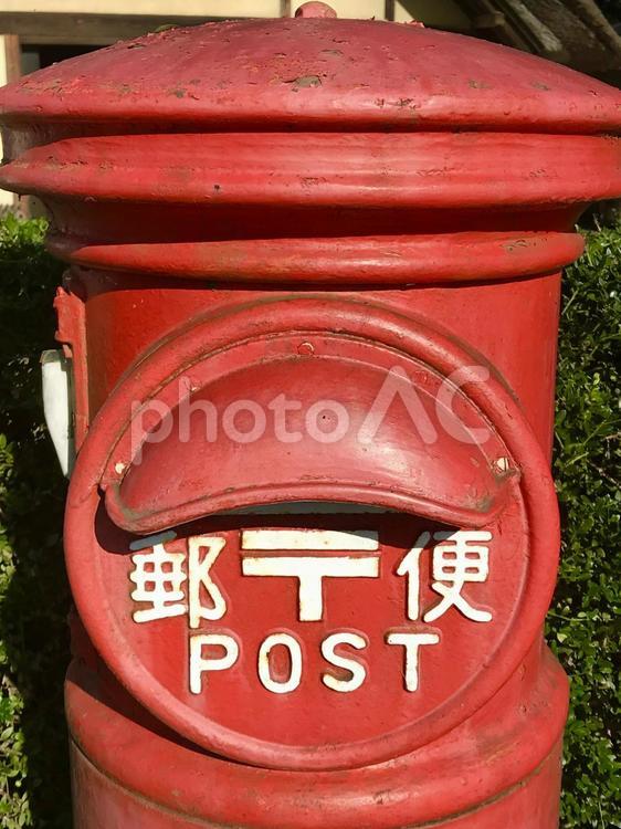 レトロ郵便ポスト 赤
