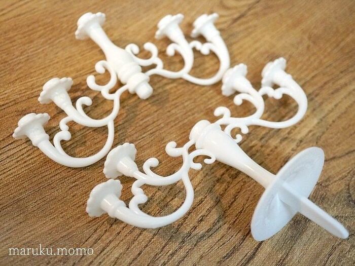 セリアでクリスマス シャンデリア風キャンドルホルダーほんわりっ。ふんわりっ