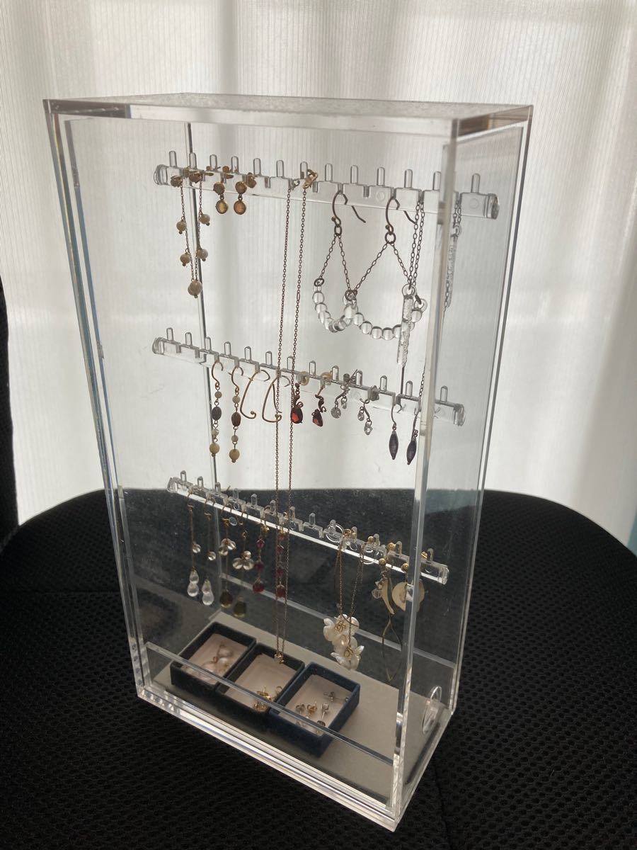 アクリルネックレス・ピアススタンド無印良品の口コミ - ♡無印良品 イヤリングクリアケース収納♡ by ほっぴーLIPS