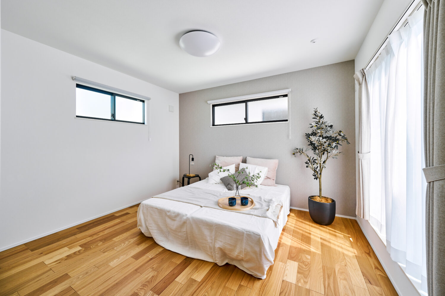 ホワイトxグレーでまとめるシンプルモダンスタイルインテリアコーディネート依頼相談実例