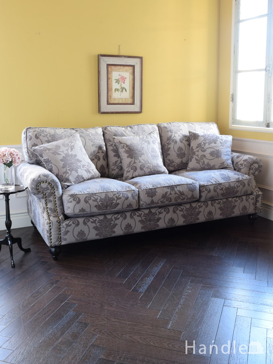 イタリア 家具 ヨーロピアン ヴェローナクラシック 猫脚象嵌ネストテーブル 猫脚 リビング ヨーロッパ家具 クラシック 輸入家具 アンティーク風イタリア製 ブラウン おしゃれ 高級感 エレガント 木製 代引不可送料無料