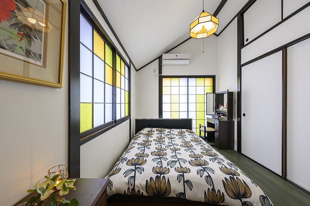 DIY障子をテーブルクロスでステンドグラス風？紙バンドサロンとあれこれ日記