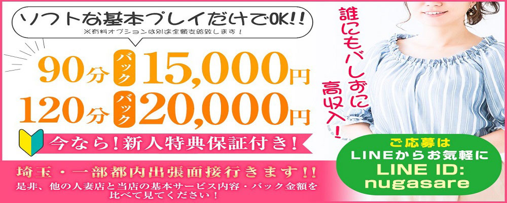 人妻ネットワーク さいたま～大宮編（ヒトヅマネットワークサイタマオオミヤヘン）［大宮 高級デリヘル］｜風俗求人【バニラ】で高収入バイト