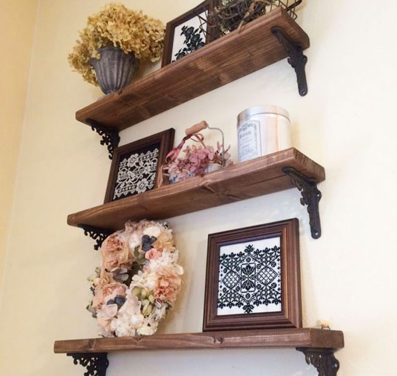 アンティーク 壁掛け棚 ウォールシェルフ uoc1131- アンティーク家具・雑貨専門店 unikk