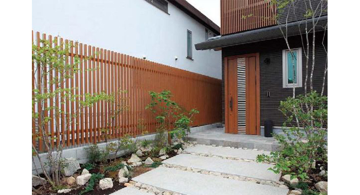 エバーアートウッドフェンス千本格子足付ユニット門扉, フェンス エクステリア通販のエクスハンズ