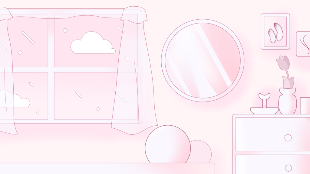 Vtuberさん向け イラスト素材 むらさきなかわいいお部屋 - のんの - nizima by Live2D