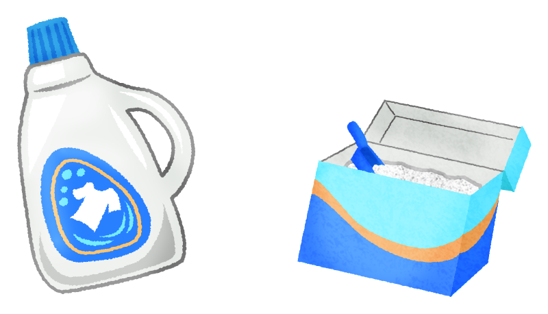 洗濯用洗剤 粉末 のイラスト無料のフリー素材 イラストエイト