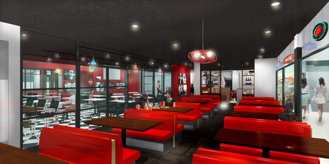 アメリカ写真 ダイナー インテリアアートポスター額装 AS1588インテリアアート写真・通販のアートスクワッド