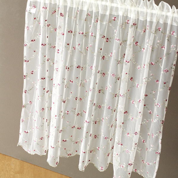 Amazon Z8RO カフェカーテン 小窓用カーテン四季兼用 カラー 棚飾り カフェカーテン レースカーテン 小窓用 遮光 目隠し カーテンピンク レース 短い 透け感 おしゃれ カフェ屋 喫茶店 棚飾り キッチン窓 200*125 洗濯可 ショートカーテンのれん オンライン通販