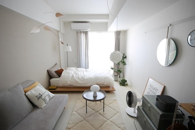 1人暮らし 賃貸 グレー×白のインテリア実例RoomClip ルームクリップ