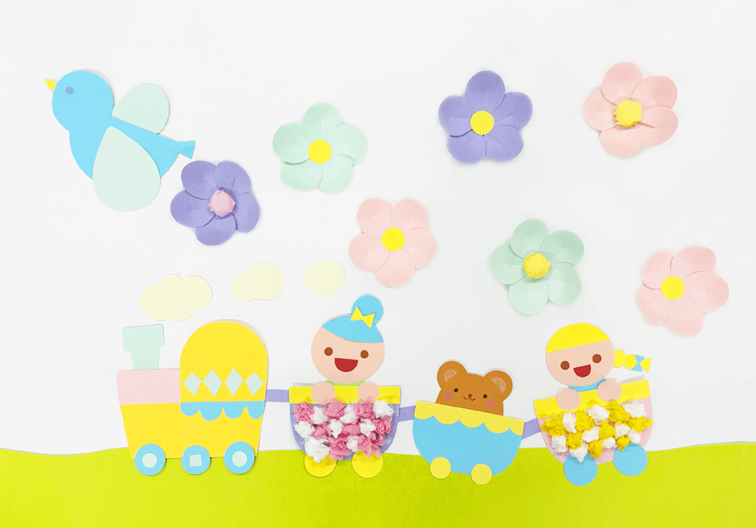 春 壁面」のアイデア 15 件春 壁面, 春の飾り付け, クラスの装飾