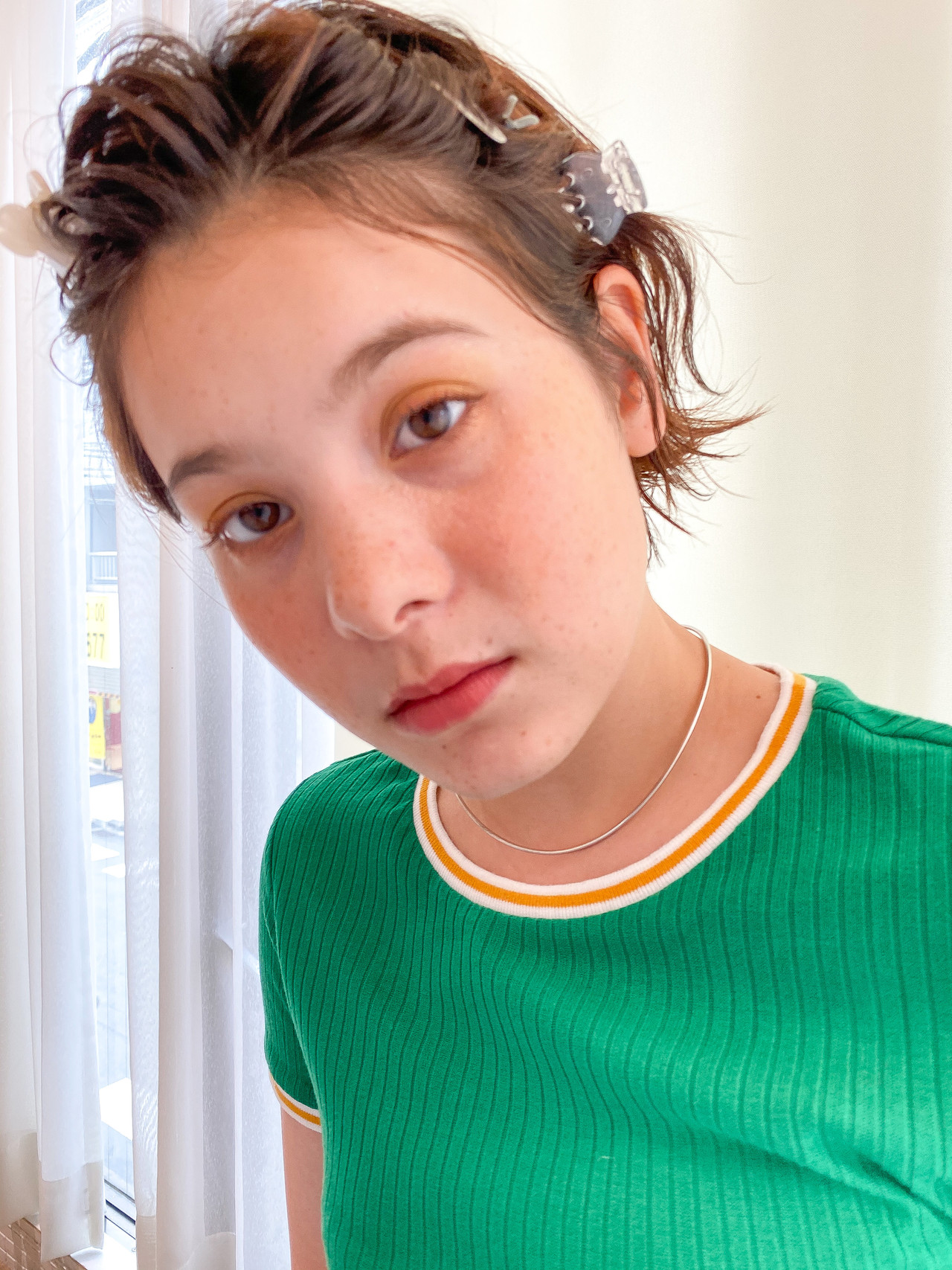 家の中であれこれしてる時は 前髪邪魔❗️休日週末家事前髪❤️