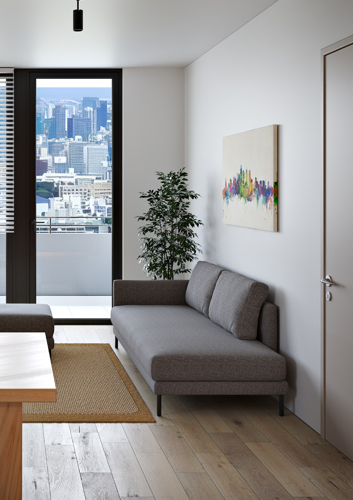 カウチソファのあるリビングのインテリア実例まとめ。狭くてもリラックスできる空間にgoodroom journal