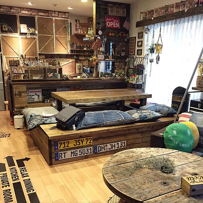 アメカジスタイル部屋のインテリア紹介