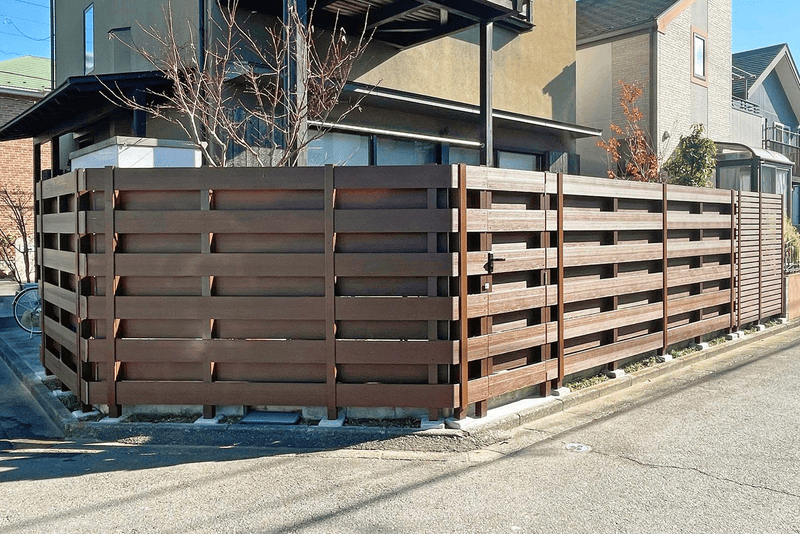 北九州市若松区にてエクステリア工事 おしゃれなフェンス！施工事例紹介します 北九州市・遠賀郡で造園・外構工事はウィルグリーン