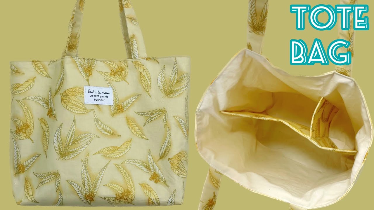 バッグ 型紙 パターン かわいい オシャレ 簡単縫い代付き スクエアトートバッグの型紙