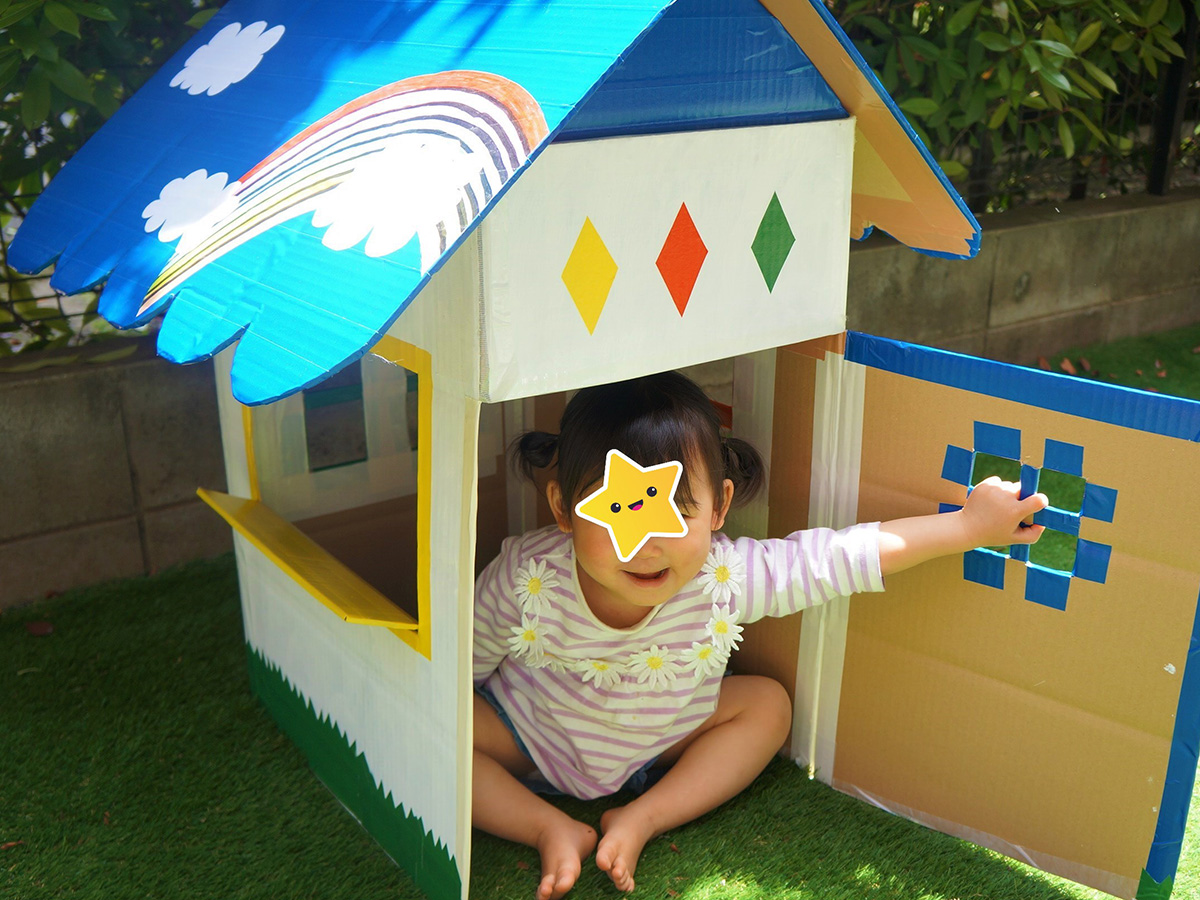 ダンボールハウスの作り方 子ども用の小さなお家を作りませんか？Craftie Style