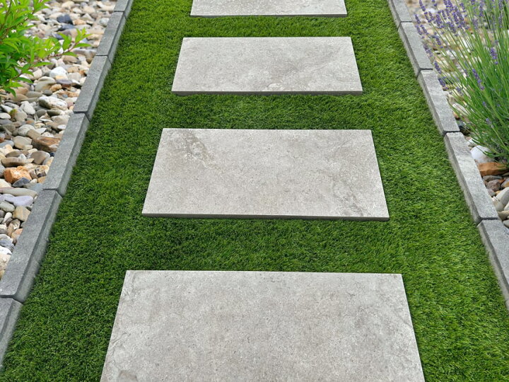 楽天市場 タイル 平板 敷石 黒 グレー ブラックプレート 2枚セット 18mm厚 御影石風 バサルト風 磁器タイル ガーデニング 庭 タイル置くだけ 敷くだけ 敷石タイル 踏み石 300×600mm ステップストーン 外構 飛び石 : 砂利 庭石 敷石 スタイルストーン