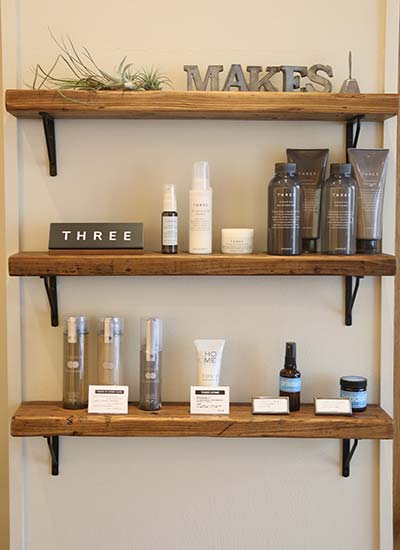 サロン 店舗 商品棚