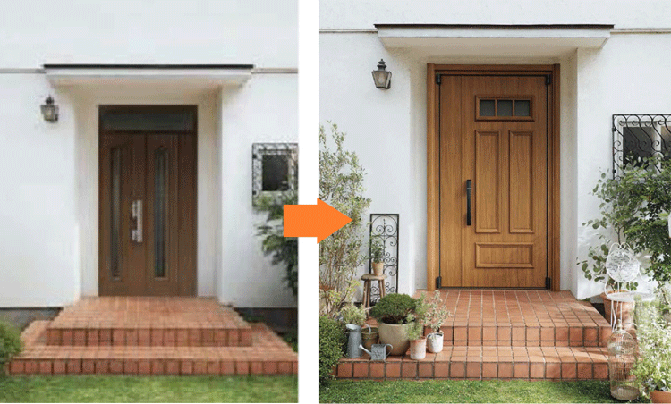 劇的変化 玄関ドアをおしゃれにリフォーム&DIYするなら絶対知っておくべき３つのルール！インテリアまとめサイト -LUV INTERIOR