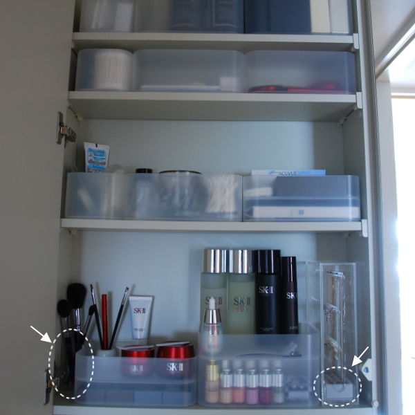 我が家の洗面所収納 無印良品ポチエチレンケース- ぐんま整理収納サポートここから