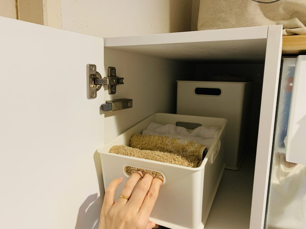 幅が狭くて奥行きのある収納に！！良さげなモノを見付けました削ぎ家事研究室