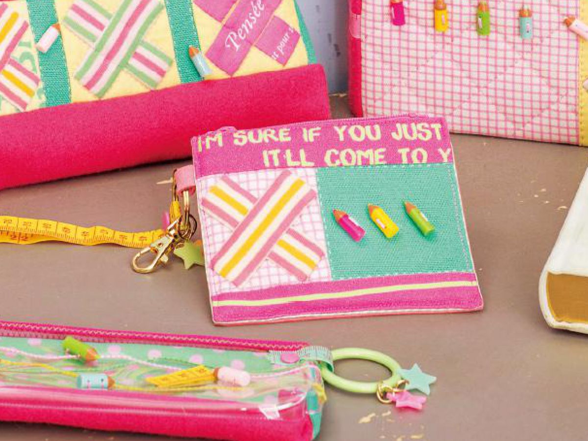 二つ折りパスケースの作り方 定期、ICカード、免許証入れ How to make a pass holder