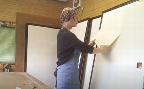 DIYで賃貸の押入れ襖を隠して壁作り❣️DIYで賃貸アパートをお店に変身