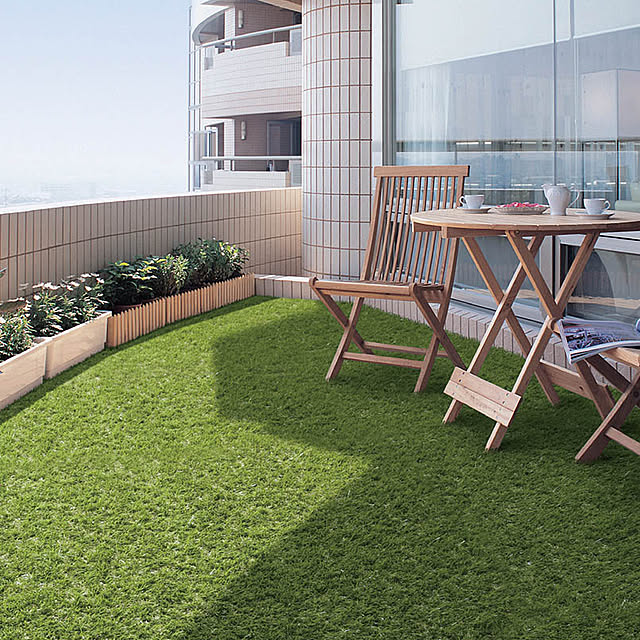 おうちDIY 賃貸のベランダに人工芝を敷いてみました