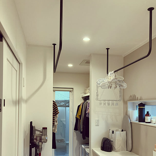 友安製作所 アイアンバー 物干し ハンガーバー ホワイト 白 diy 吊り下げ 室内 部屋干し おしゃれ 日本製 ten・ki セット 幅70cmJQ H-N-0 : DIY インテリア 友安製作所 ヤフー店 - 通販 - Yahoo!ショッピング