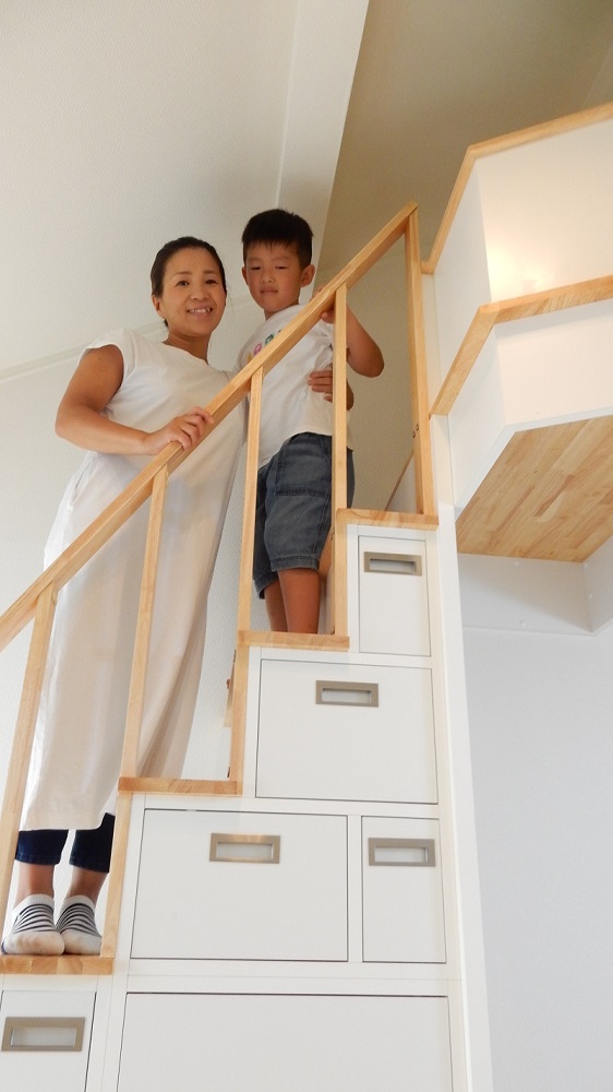 ロフト階段収納 0017 - 注文家具手作り製作神奈川 横浜 東京に対応の家具工房