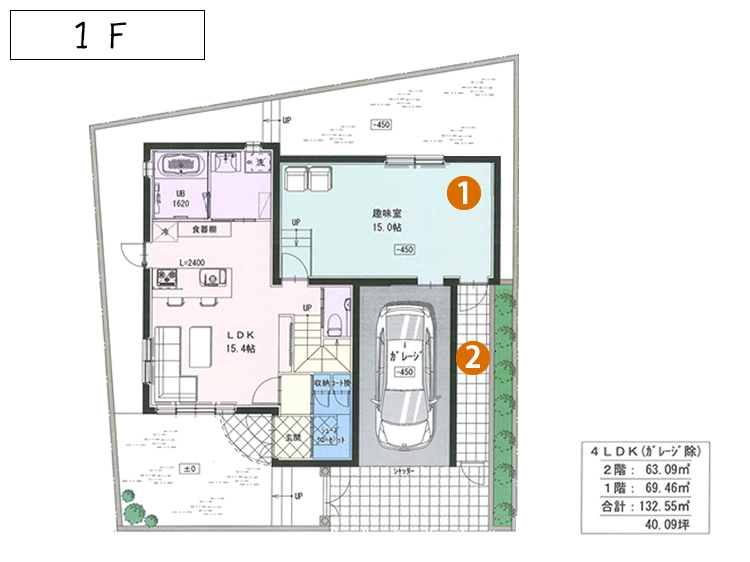 平屋間取りプラン 男性ひとり暮らし平家工房みとも