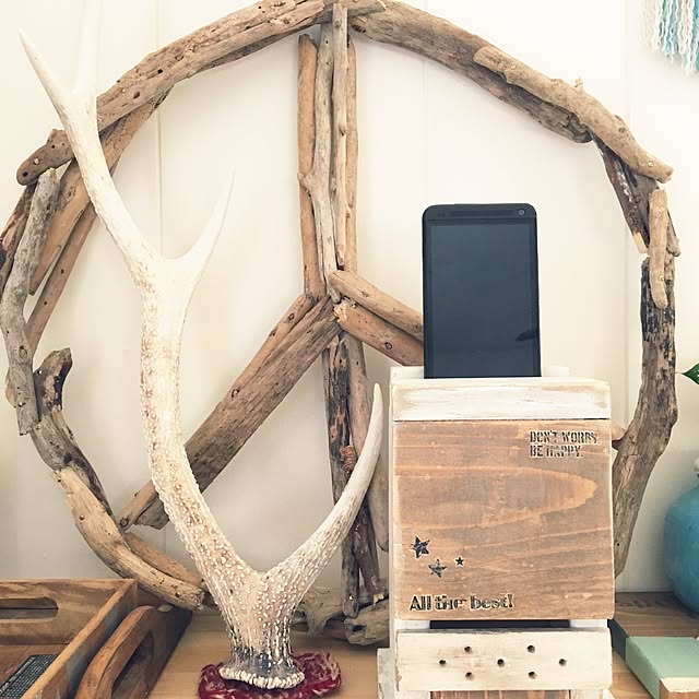 DIY 鹿の角照明のインテリア・手作りの実例RoomClip ルームクリップ