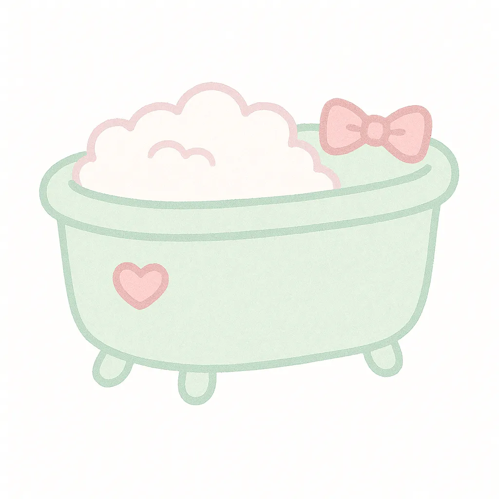 バスタブのイラスト PNGえんぴつ素材