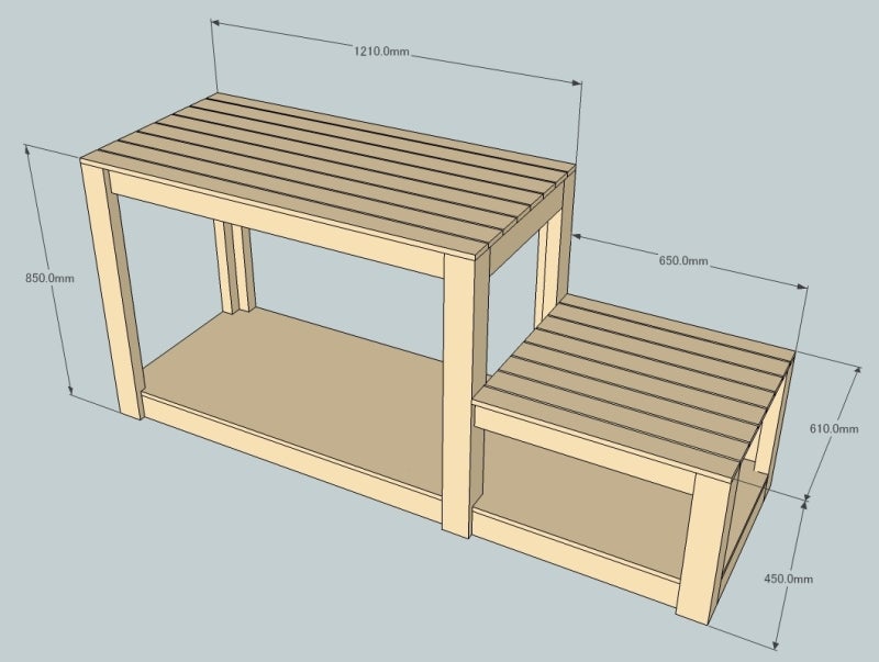 30cmキューブ水槽台を作る – MITSUBA.TECH