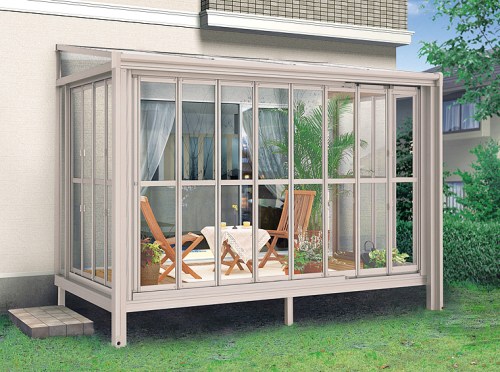 006🐢まるでサンルーム✨ ベランダ囲い かめかめウィンドウ八尾市窓・玄関ドア・エクステリアリフォームのプロショップ