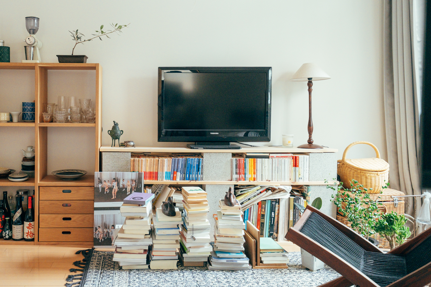 部屋全体 本棚 ６畳 １K 無印良品 などのインテリア実例 - 2017-10-23 16:35:23RoomClip ルームクリップ